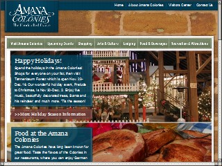 Web site www.amanacolonies.com, Amana RV Park & Event Center